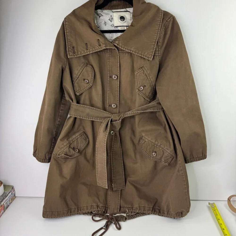 Anthropologie Daughters of the Liberation Khaki Barn Chore Utility Coat - Picture 1 of 9